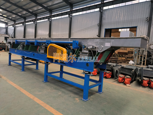 600mm*8000mm paslanmaz çelik yapraklı yay tuz taşımak için eksantrik titreşimli taşıyıcı