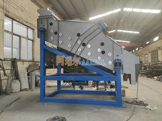 1200*3600mm Gıda sınıfı paslanmaz çelik yüksek frekanslı titreşimli ekran beyaz taneler şekeri için