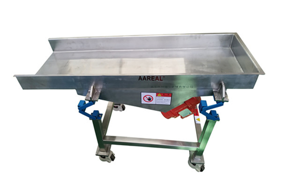 Taşınabilir Küçük Boyutlu Gıda Sınıfı Paslanmaz Çelik Vibratory Feeder Yeni Shaker Konveyör Süspansiyonu ile