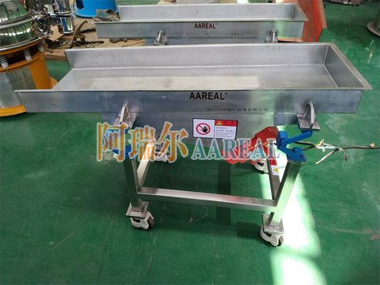 Taşınabilir Küçük Boyutlu Gıda Sınıfı Paslanmaz Çelik Vibratory Feeder Yeni Shaker Konveyör Süspansiyonu ile