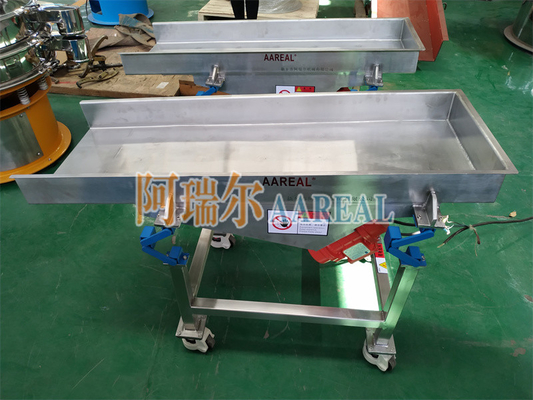 Taşınabilir Küçük Boyutlu Gıda Sınıfı Paslanmaz Çelik Vibratory Feeder Yeni Shaker Konveyör Süspansiyonu ile