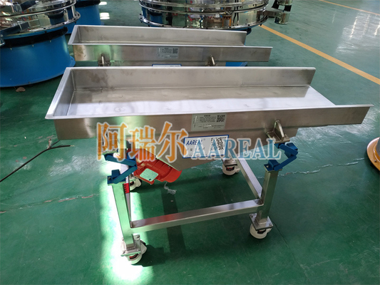 Taşınabilir Küçük Boyutlu Gıda Sınıfı Paslanmaz Çelik Vibratory Feeder Yeni Shaker Konveyör Süspansiyonu ile
