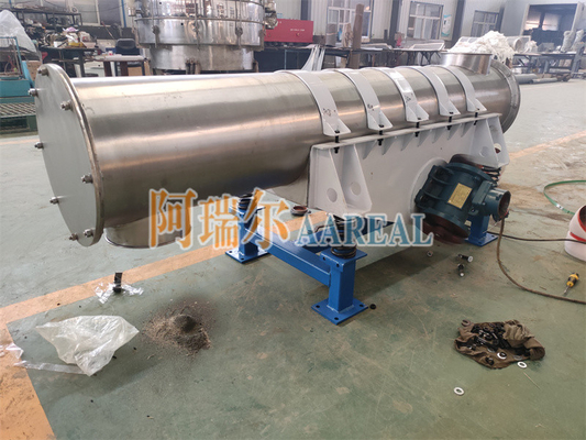 Yüksek verimlilik küçük boyut 400mm çaplı tüplü titreşimli besleyici kimyasal parçacıklar koltuk kurulum için
