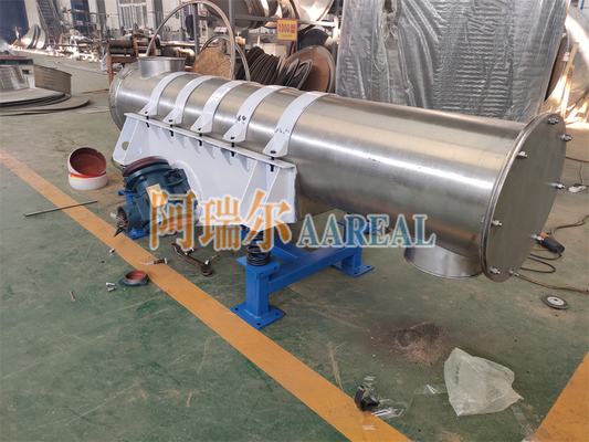Yüksek verimlilik küçük boyut 400mm çaplı tüplü titreşimli besleyici kimyasal parçacıklar koltuk kurulum için