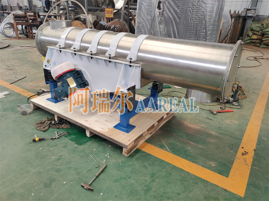 Yüksek verimlilik küçük boyut 400mm çaplı tüplü titreşimli besleyici kimyasal parçacıklar koltuk kurulum için