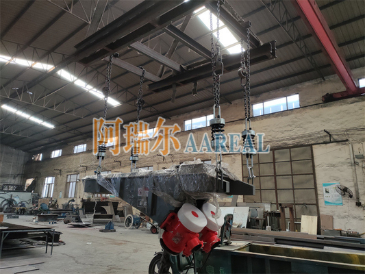 Yüksek verimlilikli süspansiyon montajı motor titreşimli besleyici makine basit kompakt yapı