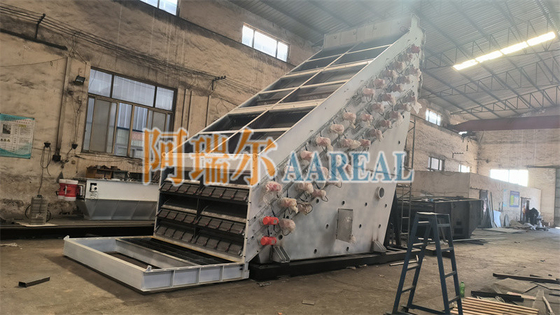 30TPH Yüksek Frekanslı Ekran titreşimli Filtresi Islak Kuvars Kum Elektromanyetik Vibratör