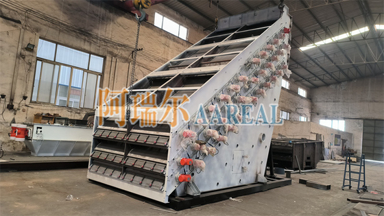 30 ~ 50 Ton / Saat Büyük Kapasite 1 ~ 4 Güvertesi Doğal Silikal Kum Yüksek Frekanslı Ekran titreşimli Sivil Doğal Silikal Kum Mükemmel Ağı Temizleme ile ince tarama için Sivil