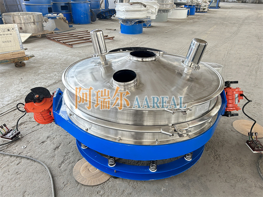 Yüksek Performanslı 400mm~1500mm Paslanmaz Çelik 304 Düşük Profil Akış Çapında Ayrıcı İçsel titreşimli ekran Teflon Karbid ile kaplı Lityum Pil Malzemesi için