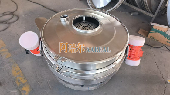 Yüksek Performanslı 400mm~1500mm Paslanmaz Çelik 304 Düşük Profil Akış Çapında Ayrıcı İçsel titreşimli ekran Teflon Karbid ile kaplı Lityum Pil Malzemesi için