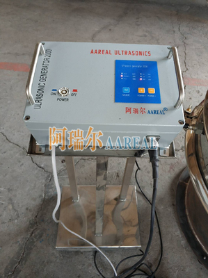 Toz kaplama tek katman SUS 1200mm ultrasonik titreşim ekranı