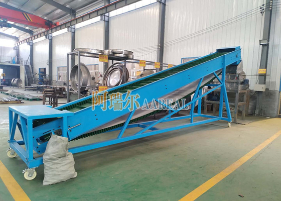 1400mm tırmanma etekleri blok şeker için endüstriyel kemer taşıyıcıları