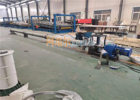 Çaprağı 219mm Uzunluğu 9000mm Tüpürlü vida taşıyıcı besleyici 316L Gıda sınıfı
