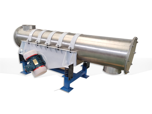 Yüksek verimlilik küçük boyut 400mm çaplı tüplü titreşimli besleyici kimyasal parçacıklar koltuk kurulum için