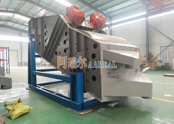 Lineer 180 * 500cm Dörtgen titreşimli ekran Silika kum için